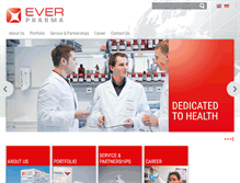 Tablet Screenshot of everpharma.com